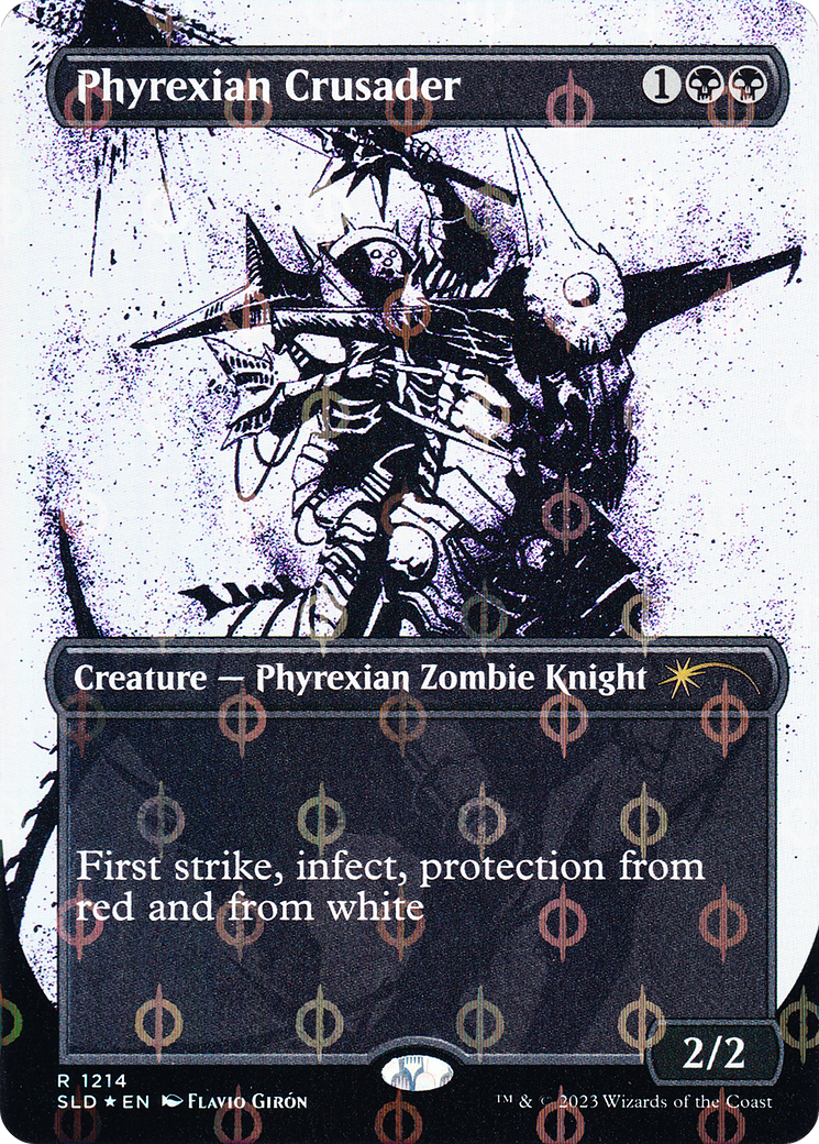 Phyrexian Crusader (SLD-1214) - Secret Lair Drop (Borderless) Foil - Premium MTG Single from Wizards of the Coast - Just $4.12! Shop now at Game Crave Tournament Store