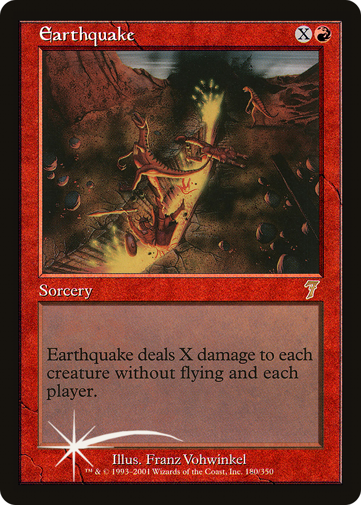 Earthquake (7ED-180★) - Seventh Edition Foil - Premium MTG Single from Wizards of the Coast - Just $20.06! Shop now at Game Crave Tournament Store