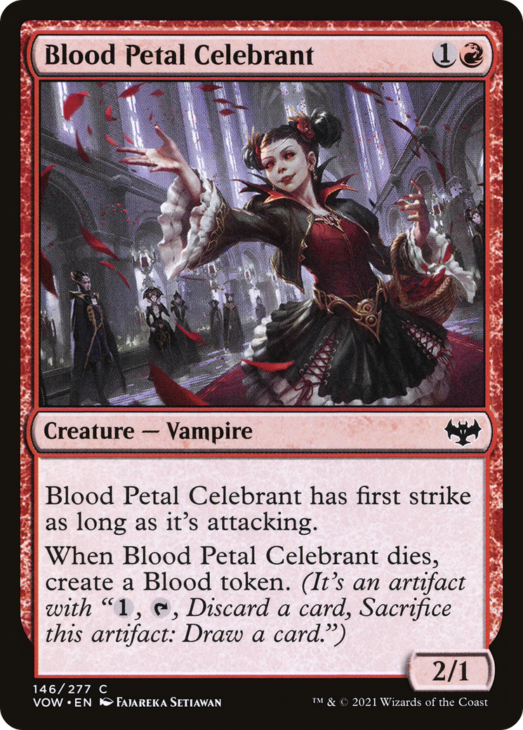 Blood Petal Celebrant (VOW-146) - Innistrad: Crimson Vow - Premium MTG Single from Wizards of the Coast - Just $0.08! Shop now at Game Crave Tournament Store