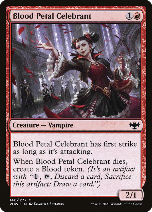 Blood Petal Celebrant (VOW-146) - Innistrad: Crimson Vow Foil - Premium MTG Single from Wizards of the Coast - Just $0.08! Shop now at Game Crave Tournament Store