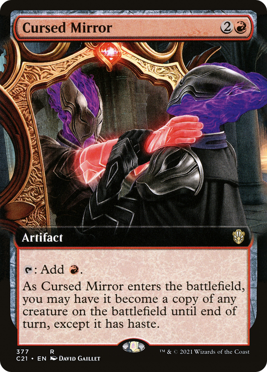 Cursed Mirror (C21-377) - Commander 2021: (Extended Art) - Premium MTG Single from Wizards of the Coast - Just $3.02! Shop now at Game Crave Tournament Store