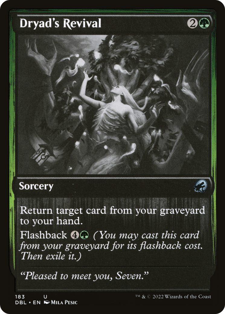 Dryad's Revival (DBL-183) - Innistrad: Double Feature - Premium MTG Single from Wizards of the Coast - Just $0.08! Shop now at Game Crave Tournament Store