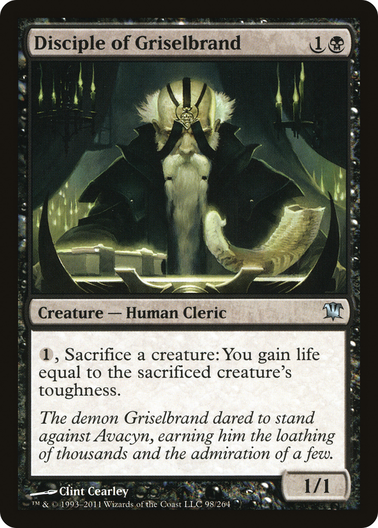 Disciple of Griselbrand (ISD-098) - Innistrad - Premium MTG Single from Wizards of the Coast - Just $0.08! Shop now at Game Crave Tournament Store