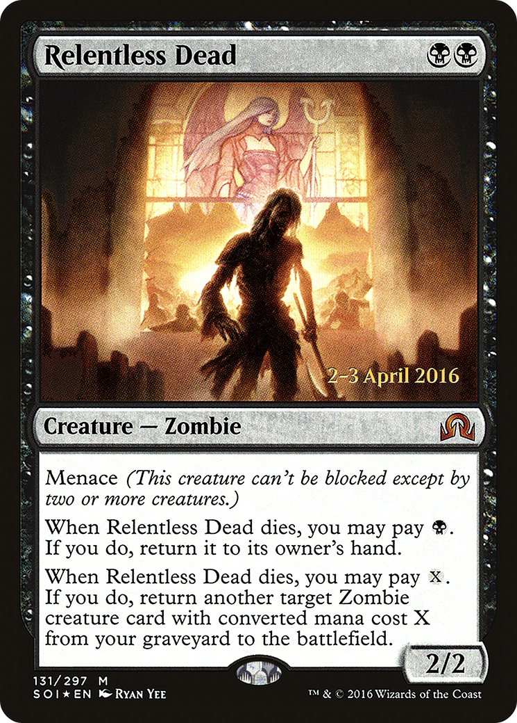 Relentless Dead (PSOI-131S) - Shadows over Innistrad Promos Foil - Premium MTG Single from Wizards of the Coast - Just $6.76! Shop now at Game Crave Tournament Store