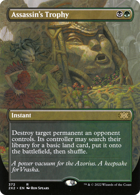 Assassin's Trophy (2X2-372) - Double Masters 2022 (Borderless) Foil - Premium MTG Single from Wizards of the Coast - Just $1.48! Shop now at Game Crave Tournament Store