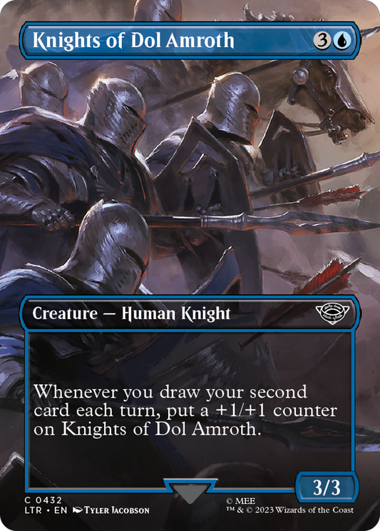 Knights of Dol Amroth (LTR-432) - The Lord of the Rings: Tales of Middle-earth (Borderless) - Premium MTG Single from Wizards of the Coast - Just $0.08! Shop now at Game Crave Tournament Store