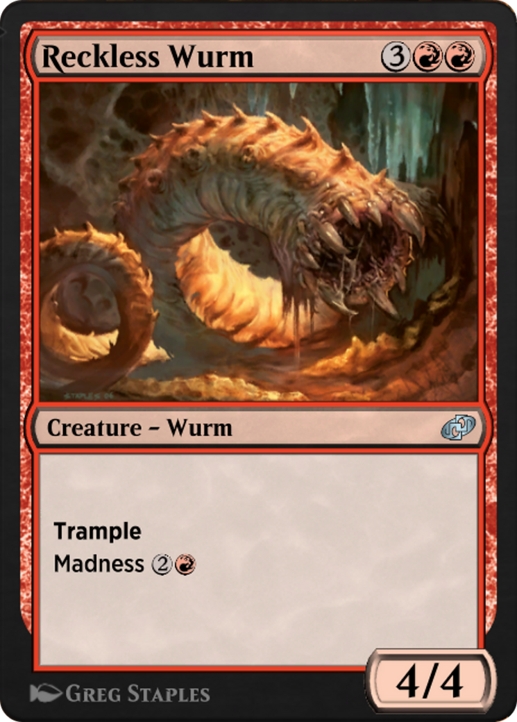 Reckless Wurm (J21-502) - Jumpstart: Historic Horizons - Premium MTG Single from Wizards of the Coast - Just $0! Shop now at Game Crave Tournament Store