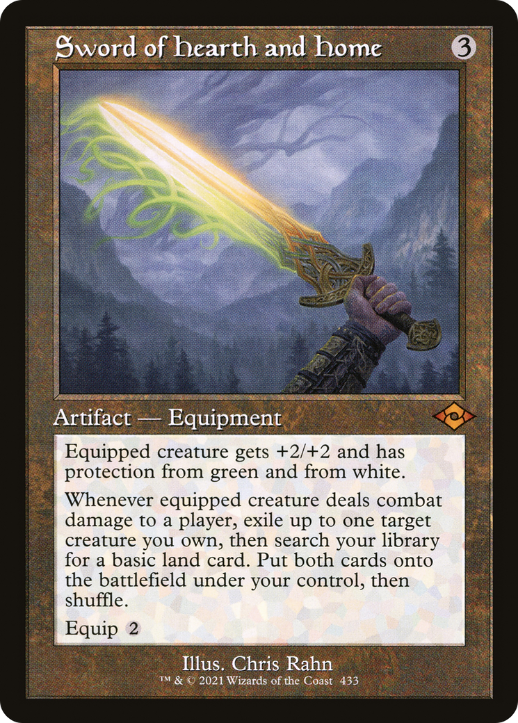 Sword of Hearth and Home (MH2-433) - Modern Horizons 2 Etched Foil - Premium MTG Single from Wizards of the Coast - Just $2.76! Shop now at Game Crave Tournament Store