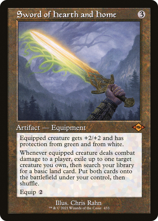 Sword of Hearth and Home (MH2-433) - Modern Horizons 2 Etched Foil - Premium MTG Single from Wizards of the Coast - Just $2.76! Shop now at Game Crave Tournament Store