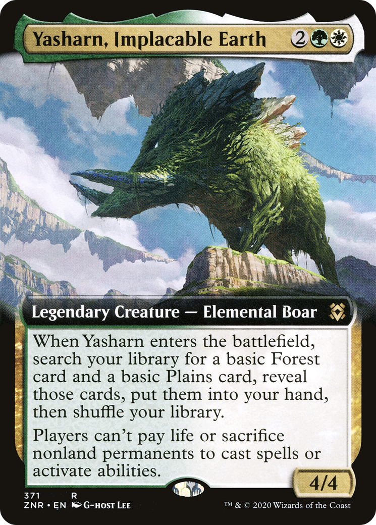 Yasharn, Implacable Earth (ZNR-371) - Zendikar Rising: (Extended Art) - Premium MTG Single from Wizards of the Coast - Just $0.18! Shop now at Game Crave Tournament Store