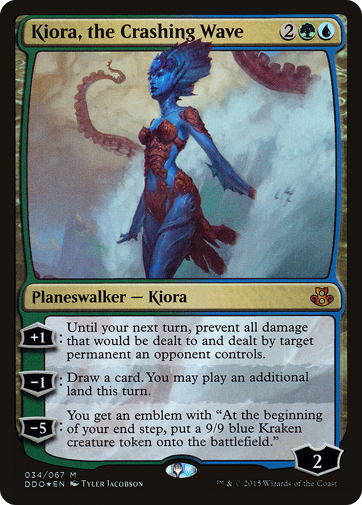 Kiora, the Crashing Wave (DDO-034) - Duel Decks: Elspeth vs. Kiora Foil - Premium MTG Single from Wizards of the Coast - Just $0.40! Shop now at Game Crave Tournament Store