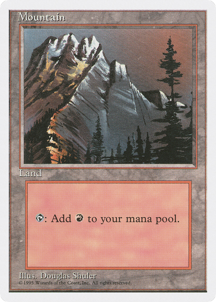 Mountain (4ED-373) - Fourth Edition - Premium MTG Single from Wizards of the Coast - Just $0.14! Shop now at Game Crave Tournament Store
