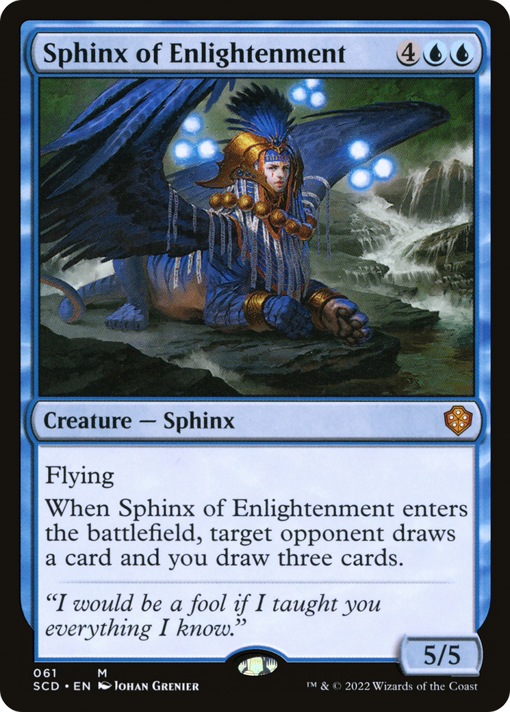 Sphinx of Enlightenment (SCD-061) - Starter Commander Decks - Premium MTG Single from Wizards of the Coast - Just $0.25! Shop now at Game Crave Tournament Store