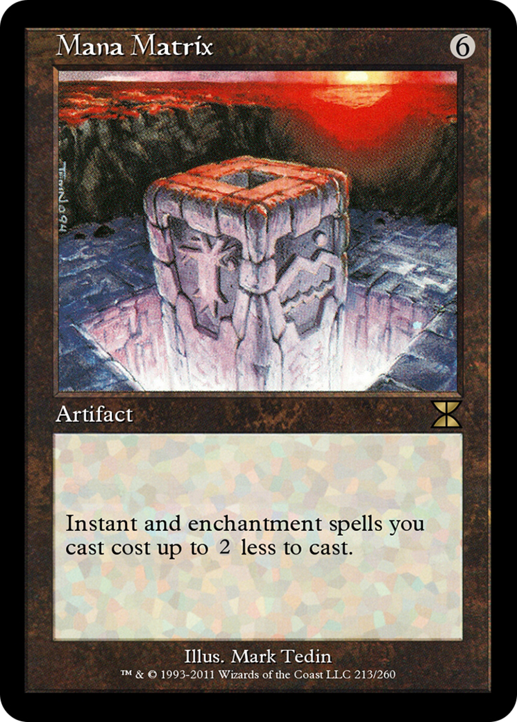 Mana Matrix (ME4-213) - Masters Edition IV - Premium MTG Single from Wizards of the Coast - Just $0! Shop now at Game Crave Tournament Store