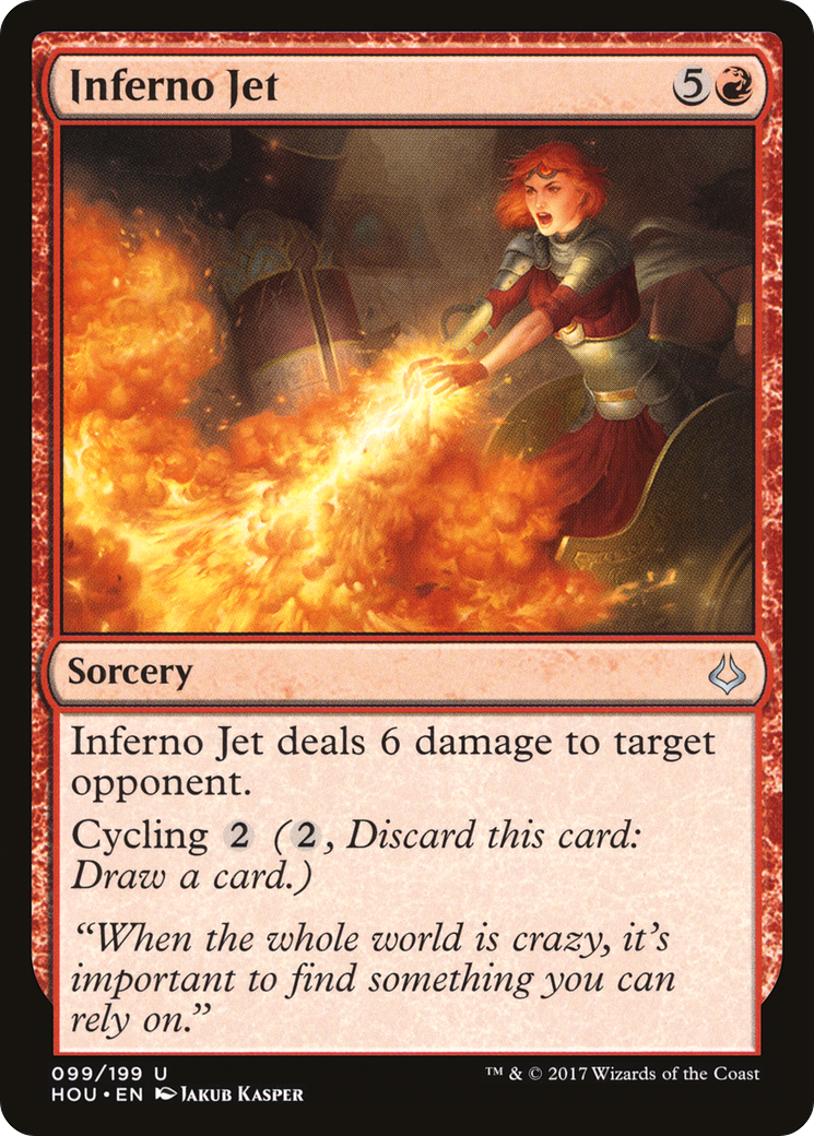 Inferno Jet (HOU-099) - Hour of Devastation - Premium MTG Single from Wizards of the Coast - Just $0.25! Shop now at Game Crave Tournament Store