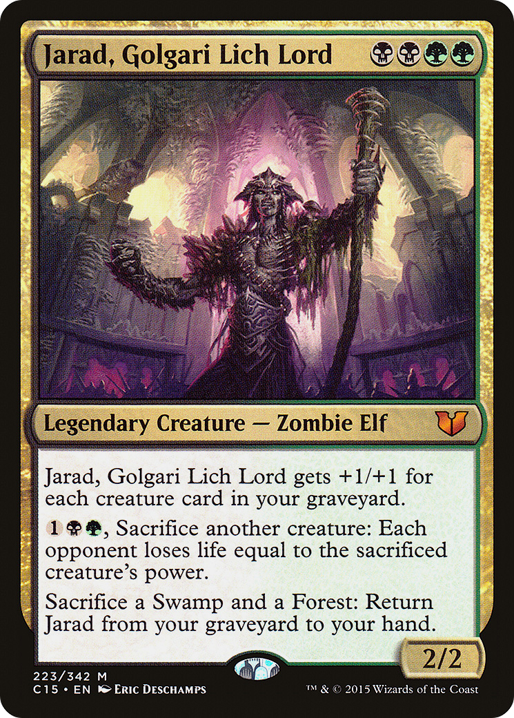 Jarad, Golgari Lich Lord (C15-223) - Commander 2015 - Premium MTG Single from Wizards of the Coast - Just $2.82! Shop now at Game Crave Tournament Store