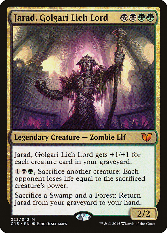 Jarad, Golgari Lich Lord (C15-223) - Commander 2015 - Premium MTG Single from Wizards of the Coast - Just $2.82! Shop now at Game Crave Tournament Store