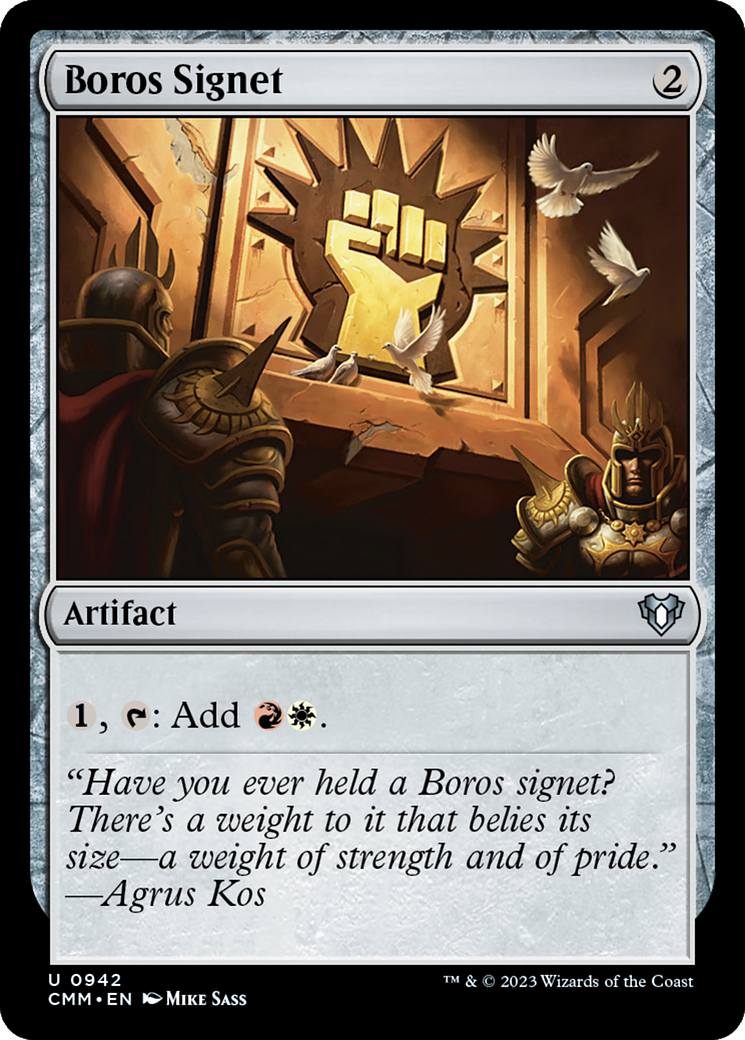 Boros Signet (CMM-942) - Commander Masters - Premium MTG Single from Wizards of the Coast - Just $1.45! Shop now at Game Crave Tournament Store