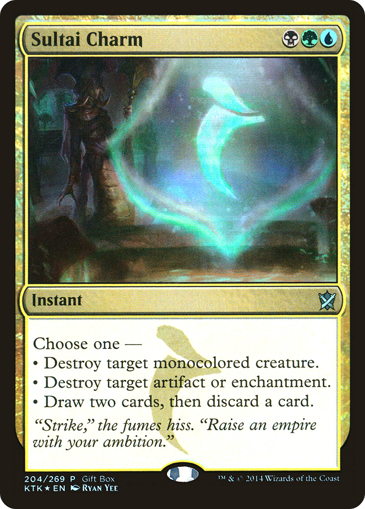 Sultai Charm (PKTK-204) - Khans of Tarkir Promos Foil - Premium MTG Single from Wizards of the Coast - Just $0.08! Shop now at Game Crave Tournament Store