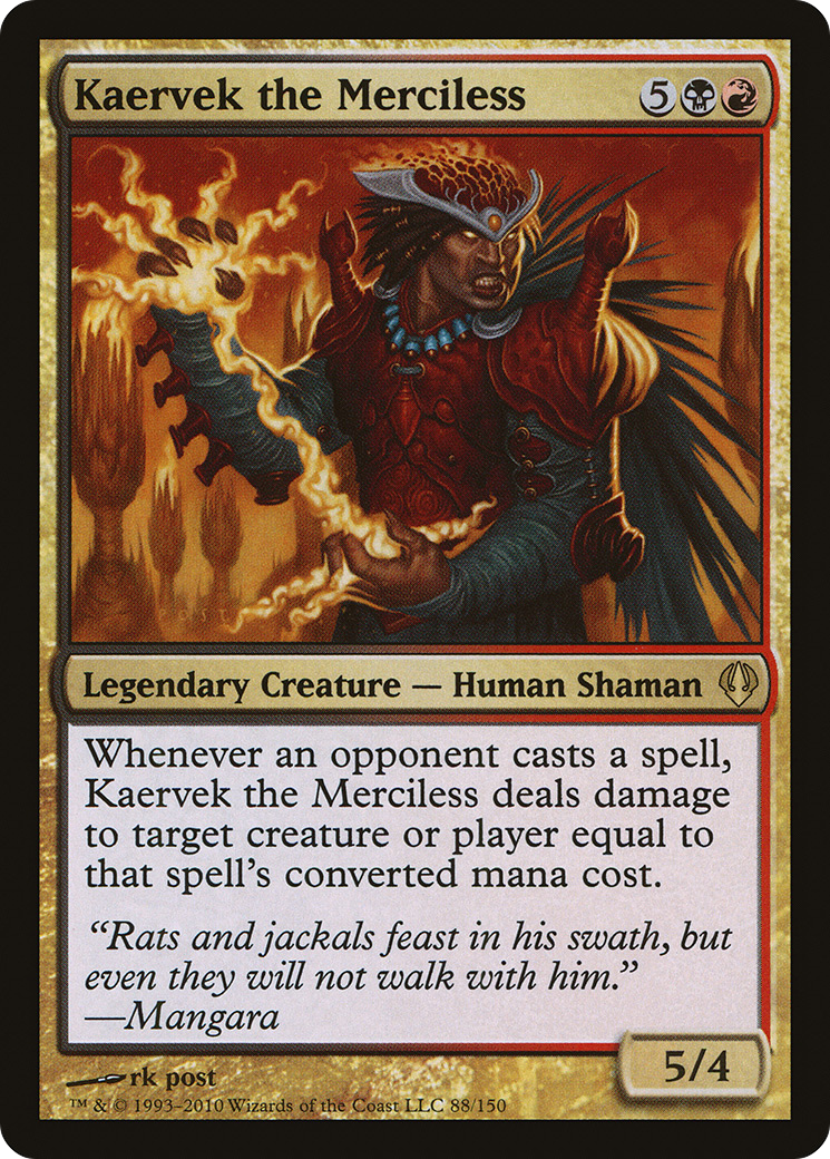 Kaervek the Merciless (ARC-088) - Archenemy - Premium MTG Single from Wizards of the Coast - Just $0.27! Shop now at Game Crave Tournament Store
