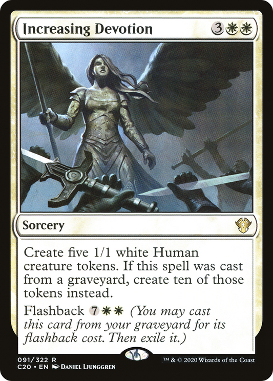 Increasing Devotion (C20-091) - Commander 2020 - Premium MTG Single from Wizards of the Coast - Just $0.08! Shop now at Game Crave Tournament Store