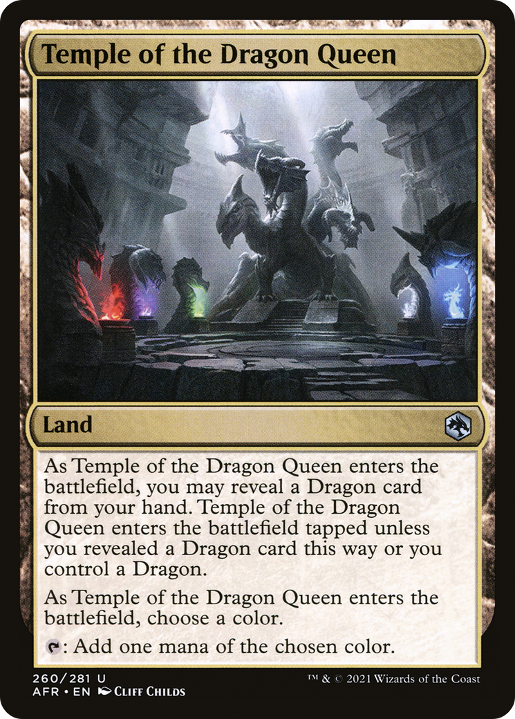 Temple of the Dragon Queen (AFR-260) - Adventures in the Forgotten Realms - Premium MTG Single from Wizards of the Coast - Just $0.25! Shop now at Game Crave Tournament Store