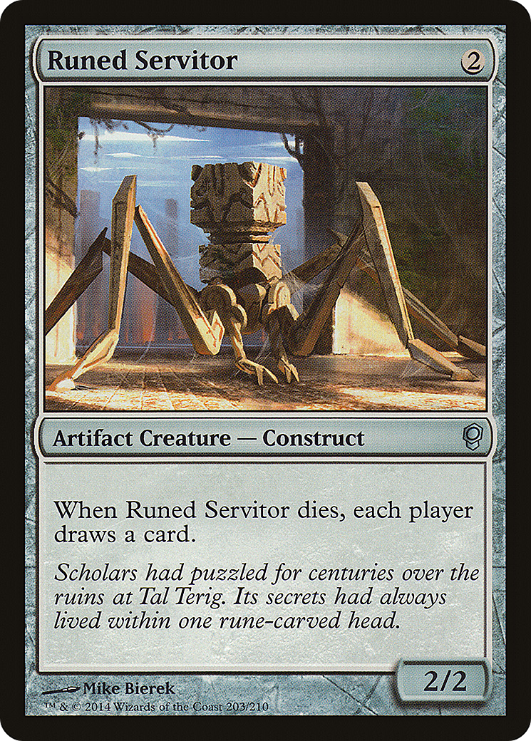 Runed Servitor (CNS-203) - Conspiracy Foil - Premium MTG Single from Wizards of the Coast - Just $0.25! Shop now at Game Crave Tournament Store