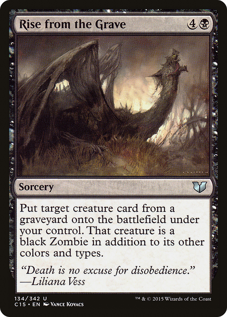 Rise from the Grave (C15-134) - Commander 2015 - Premium MTG Single from Wizards of the Coast - Just $0.08! Shop now at Game Crave Tournament Store
