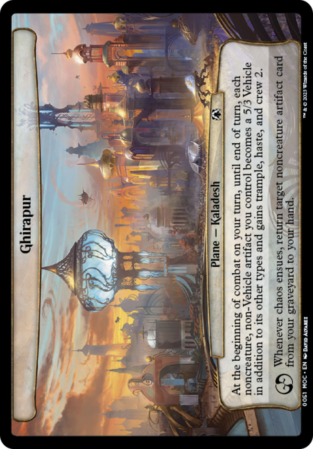 Ghirapur (MOC-051) - March of the Machine Commander - Premium MTG Single from Wizards of the Coast - Just $0.15! Shop now at Game Crave Tournament Store