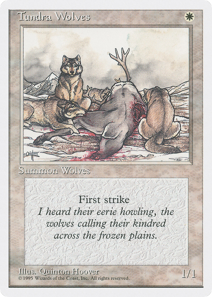 Tundra Wolves (4ED-053) - Fourth Edition - Premium MTG Single from Wizards of the Coast - Just $0.08! Shop now at Game Crave Tournament Store