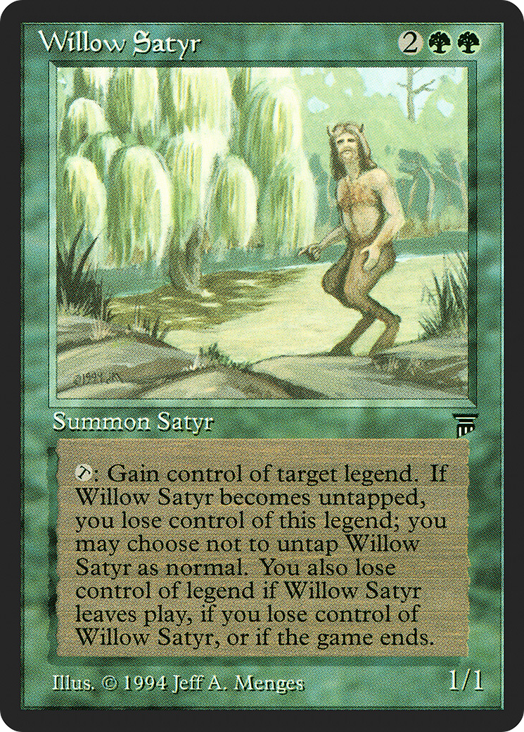 Willow Satyr (LEG-212) - Legends - Premium MTG Single from Wizards of the Coast - Just $19.52! Shop now at Game Crave Tournament Store