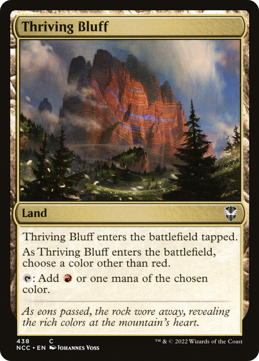 Thriving Bluff (NCC-438) - New Capenna Commander - Premium MTG Single from Wizards of the Coast - Just $0.08! Shop now at Game Crave Tournament Store