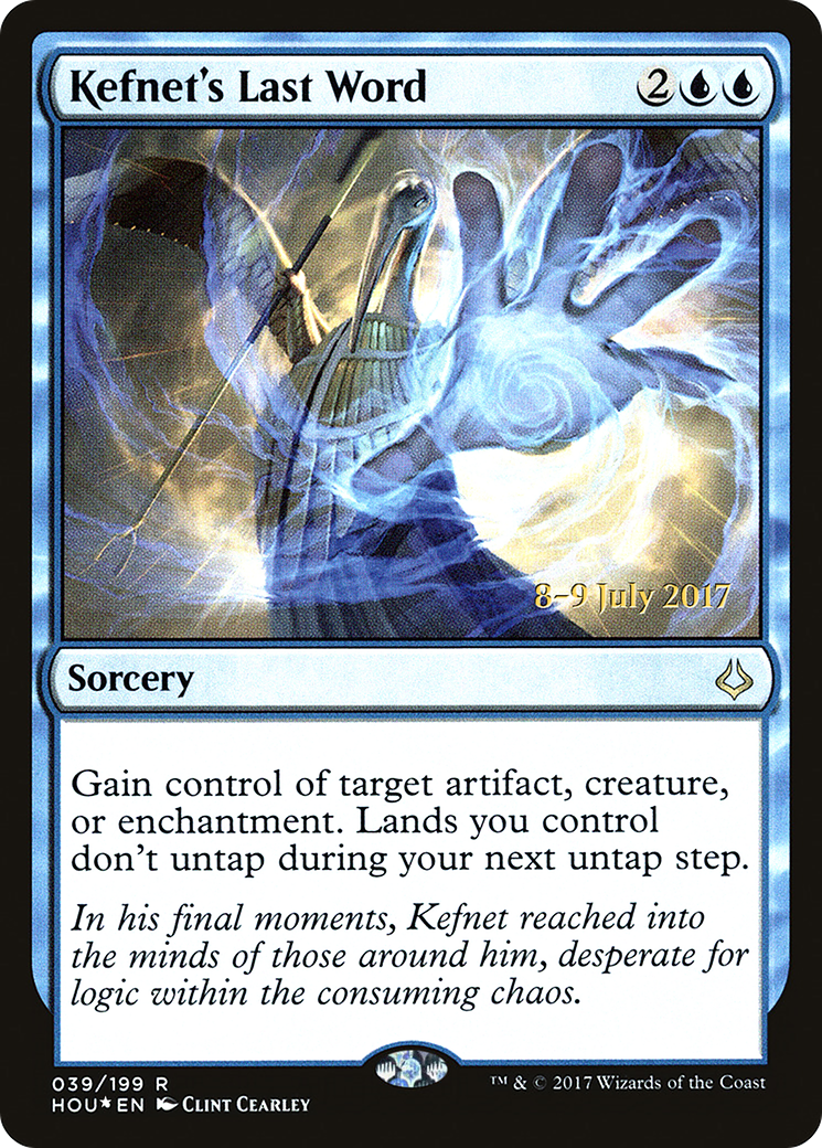 Kefnet's Last Word (PHOU-39S) - Hour of Devastation Promos Foil - Premium MTG Single from Wizards of the Coast - Just $0.08! Shop now at Game Crave Tournament Store