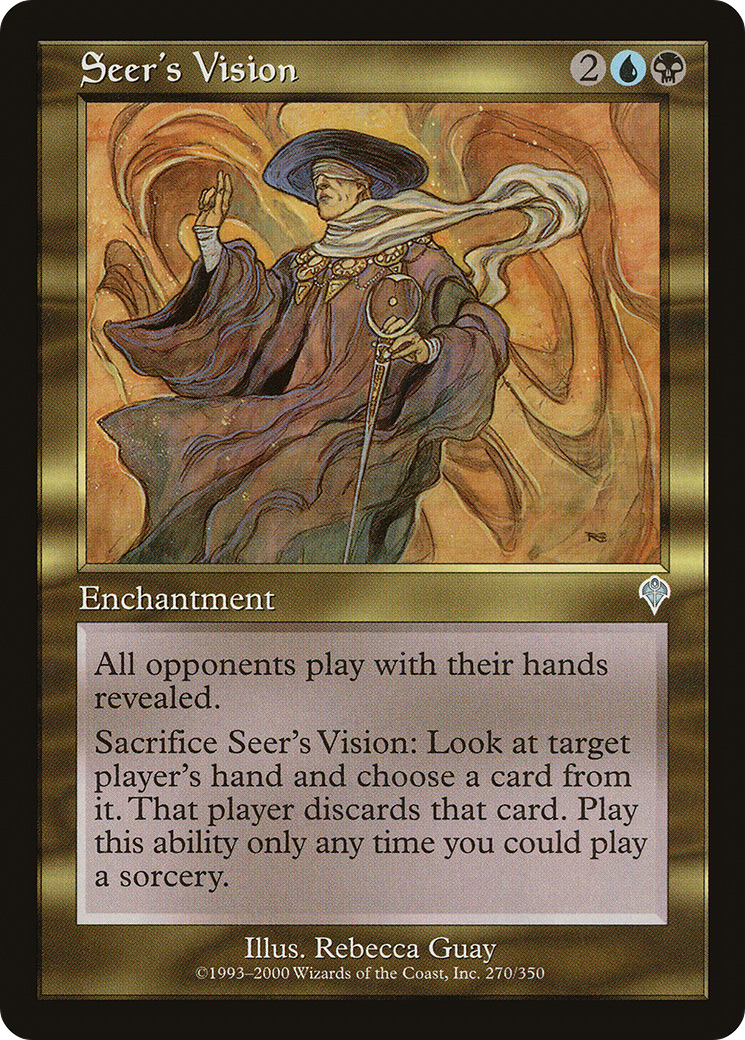 Seer's Vision (INV-270) - Invasion - Premium MTG Single from Wizards of the Coast - Just $0.08! Shop now at Game Crave Tournament Store