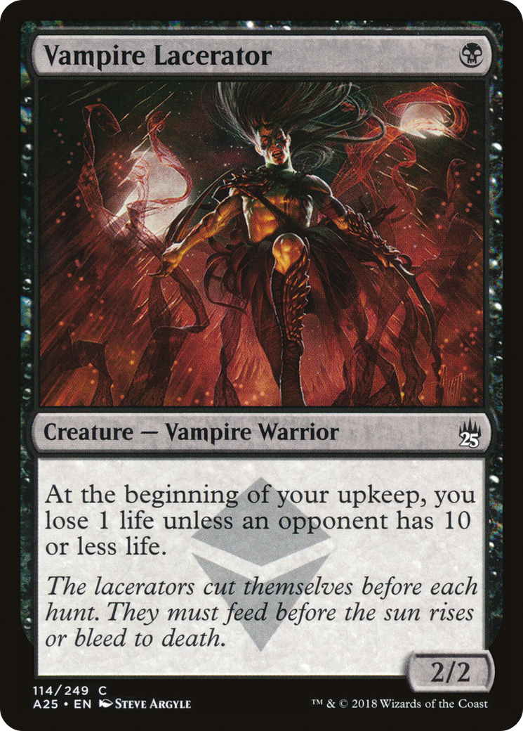 Vampire Lacerator (A25-114) - Masters 25 Foil - Premium MTG Single from Wizards of the Coast - Just $0.25! Shop now at Game Crave Tournament Store
