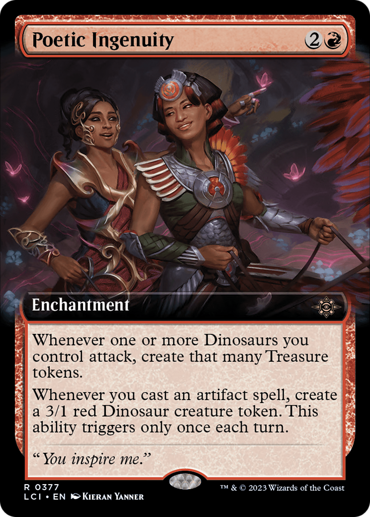 Poetic Ingenuity (LCI-377) - The Lost Caverns of Ixalan: (Extended Art) Foil - Premium MTG Single from Wizards of the Coast - Just $0.08! Shop now at Game Crave Tournament Store