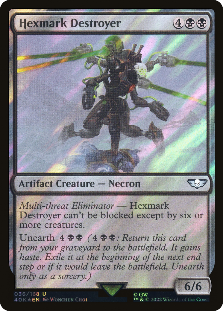 Hexmark Destroyer (40K-36★) - Warhammer 40,000 Commander Foil - Premium MTG Single from Wizards of the Coast - Just $0.08! Shop now at Game Crave Tournament Store