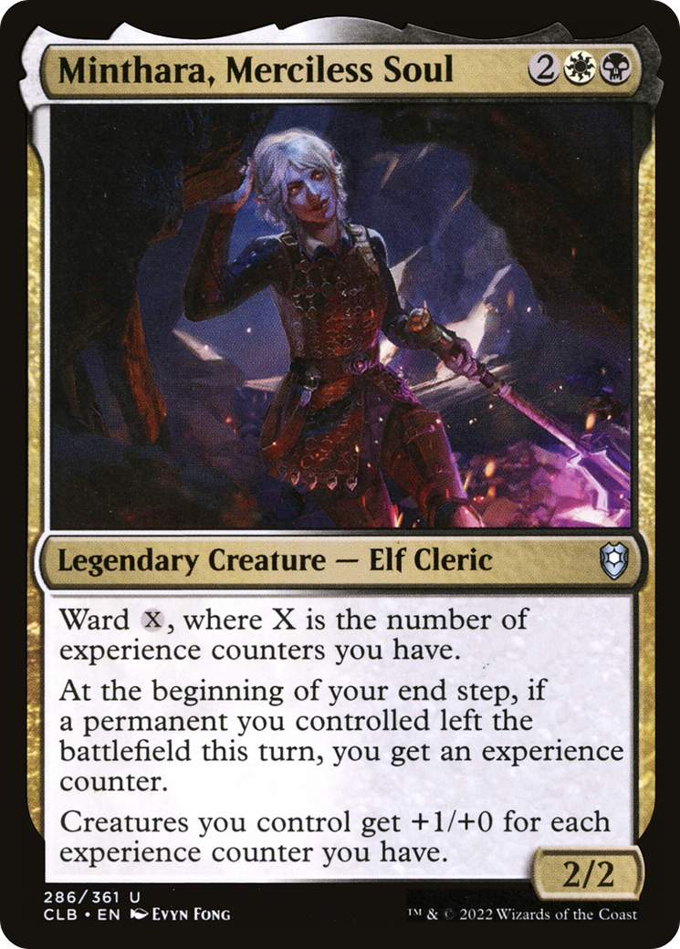 Minthara, Merciless Soul (CLB-286) - Commander Legends: Battle for Baldur's Gate - Premium MTG Single from Wizards of the Coast - Just $0.08! Shop now at Game Crave Tournament Store