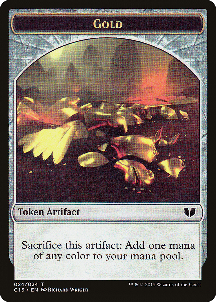Gold (TC15-024) - Commander 2015 Tokens - Premium MTG Single from Wizards of the Coast - Just $0.08! Shop now at Game Crave Tournament Store
