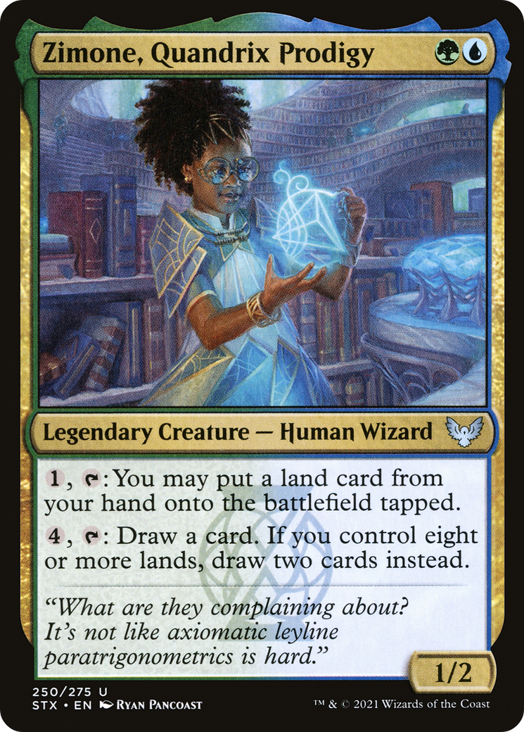 Zimone, Quandrix Prodigy (STX-250) - Strixhaven: School of Mages - Premium MTG Single from Wizards of the Coast - Just $0.08! Shop now at Game Crave Tournament Store