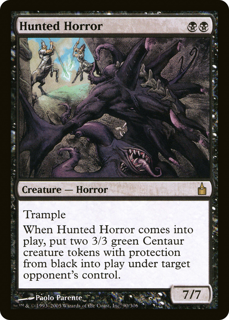 Hunted Horror (RAV-090) - Ravnica: City of Guilds Foil - Premium MTG Single from Wizards of the Coast - Just $5.89! Shop now at Game Crave Tournament Store