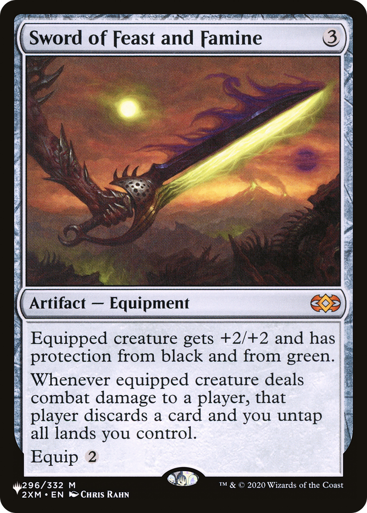 Sword of Feast and Famine (PLIST-1011) - The List - Premium MTG Single from Wizards of the Coast - Just $6.71! Shop now at Game Crave Tournament Store