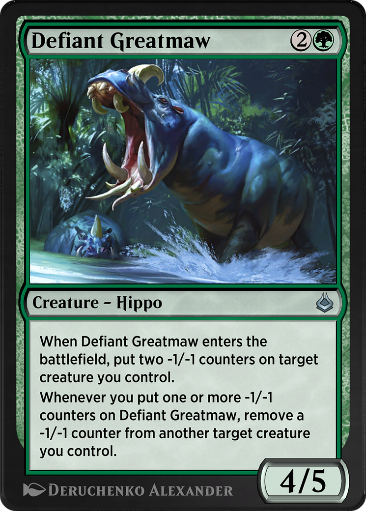 Defiant Greatmaw (AKR-188) - Amonkhet Remastered - Premium MTG Single from Wizards of the Coast - Just $0! Shop now at Game Crave Tournament Store