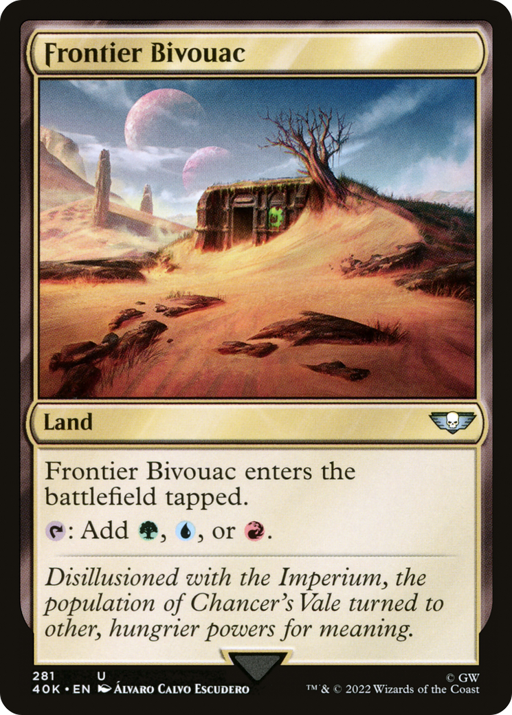 Frontier Bivouac (40K-281) - Warhammer 40,000 Commander - Premium MTG Single from Wizards of the Coast - Just $0.21! Shop now at Game Crave Tournament Store
