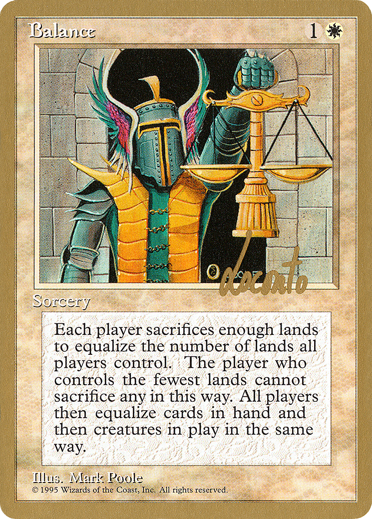 Balance (PTC-ML6) - Pro Tour Collector Set - Premium MTG Single from Wizards of the Coast - Just $0.25! Shop now at Game Crave Tournament Store