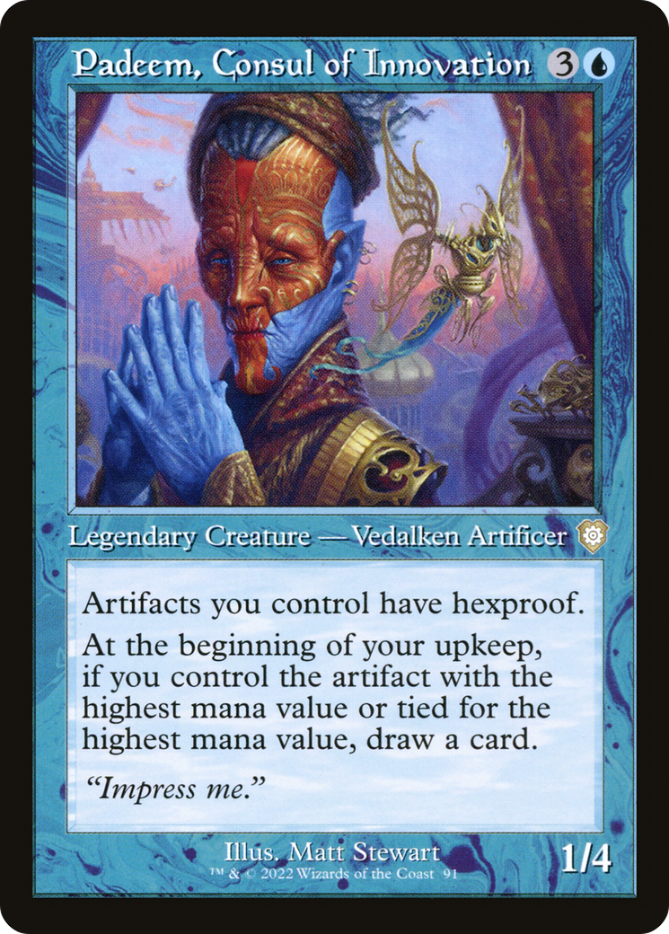 Padeem, Consul of Innovation (BRC-091) - The Brothers' War Commander - Premium MTG Single from Wizards of the Coast - Just $0.21! Shop now at Game Crave Tournament Store