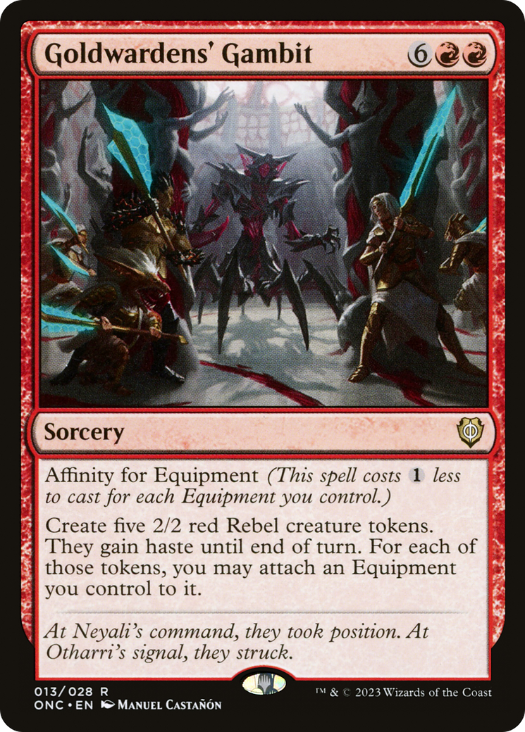 Goldwardens' Gambit (ONC-013) - Phyrexia: All Will Be One Commander - Premium MTG Single from Wizards of the Coast - Just $0.08! Shop now at Game Crave Tournament Store