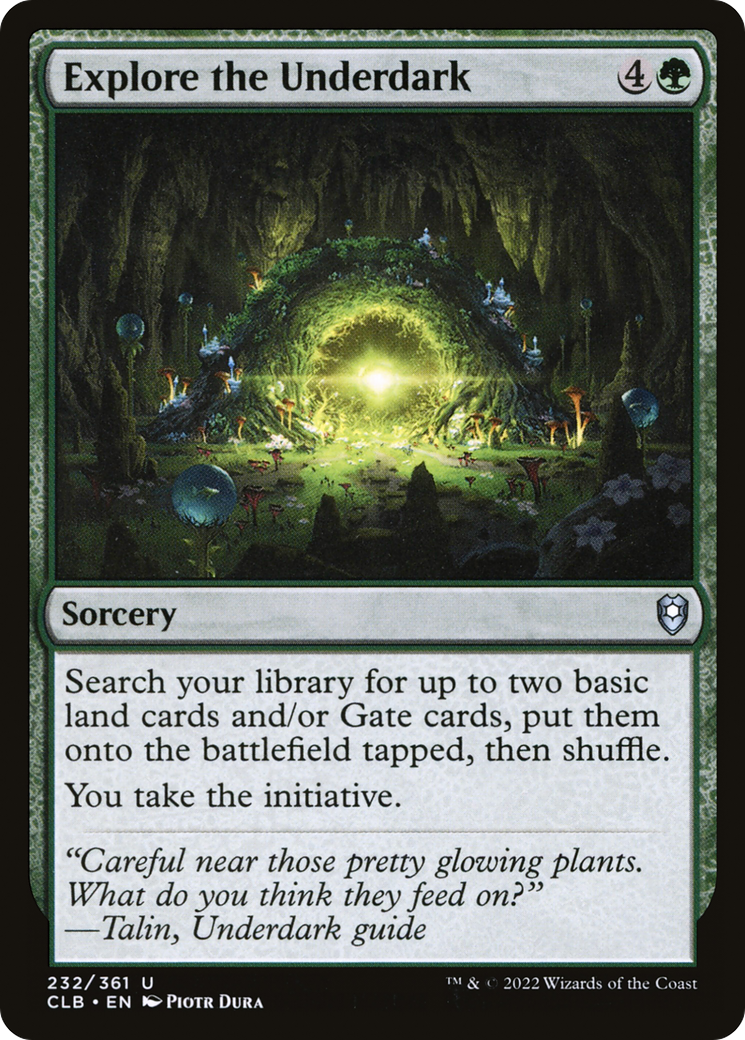 Explore the Underdark (CLB-232) - Commander Legends: Battle for Baldur's Gate Foil - Premium MTG Single from Wizards of the Coast - Just $0.23! Shop now at Game Crave Tournament Store