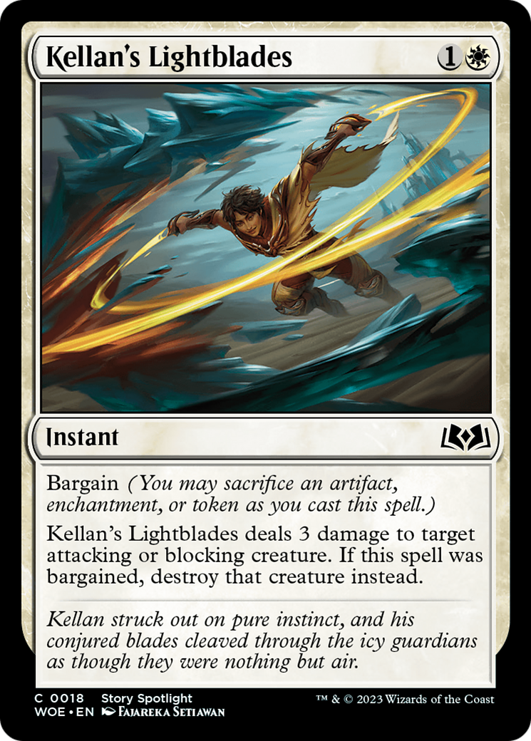 Kellan's Lightblades (WOE-018) - Wilds of Eldraine Foil - Premium MTG Single from Wizards of the Coast - Just $0.08! Shop now at Game Crave Tournament Store