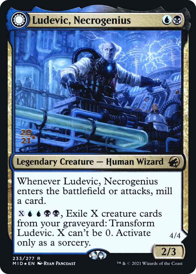 Ludevic, Necrogenius // Olag, Ludevic's Hubris (PMID-233S) - Innistrad: Midnight Hunt Promos: (Double Faced Transform) Foil - Premium MTG Single from Wizards of the Coast - Just $0.11! Shop now at Game Crave Tournament Store